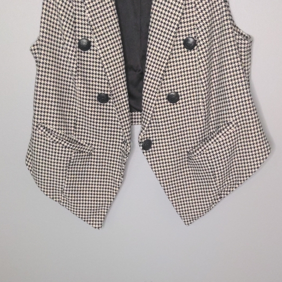 EUC✨ TORRID size 00 houndstooth vest, Studio Luxe Ponte - Picture 5 of 12